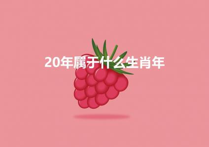 20年属于什么生肖年(2025年出生是什么属相)