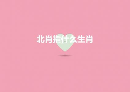 北肖指什么生肖(东南西北肖是什么生肖)